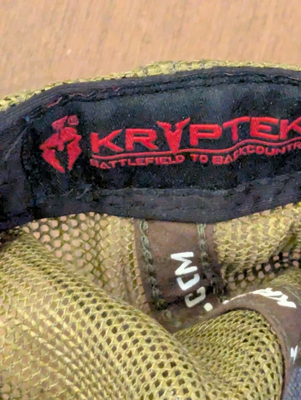 Kryptek Highlander Camo Mesh Trucker Hat Snapback Tactical American Flag Cap - Picture 4 of 6